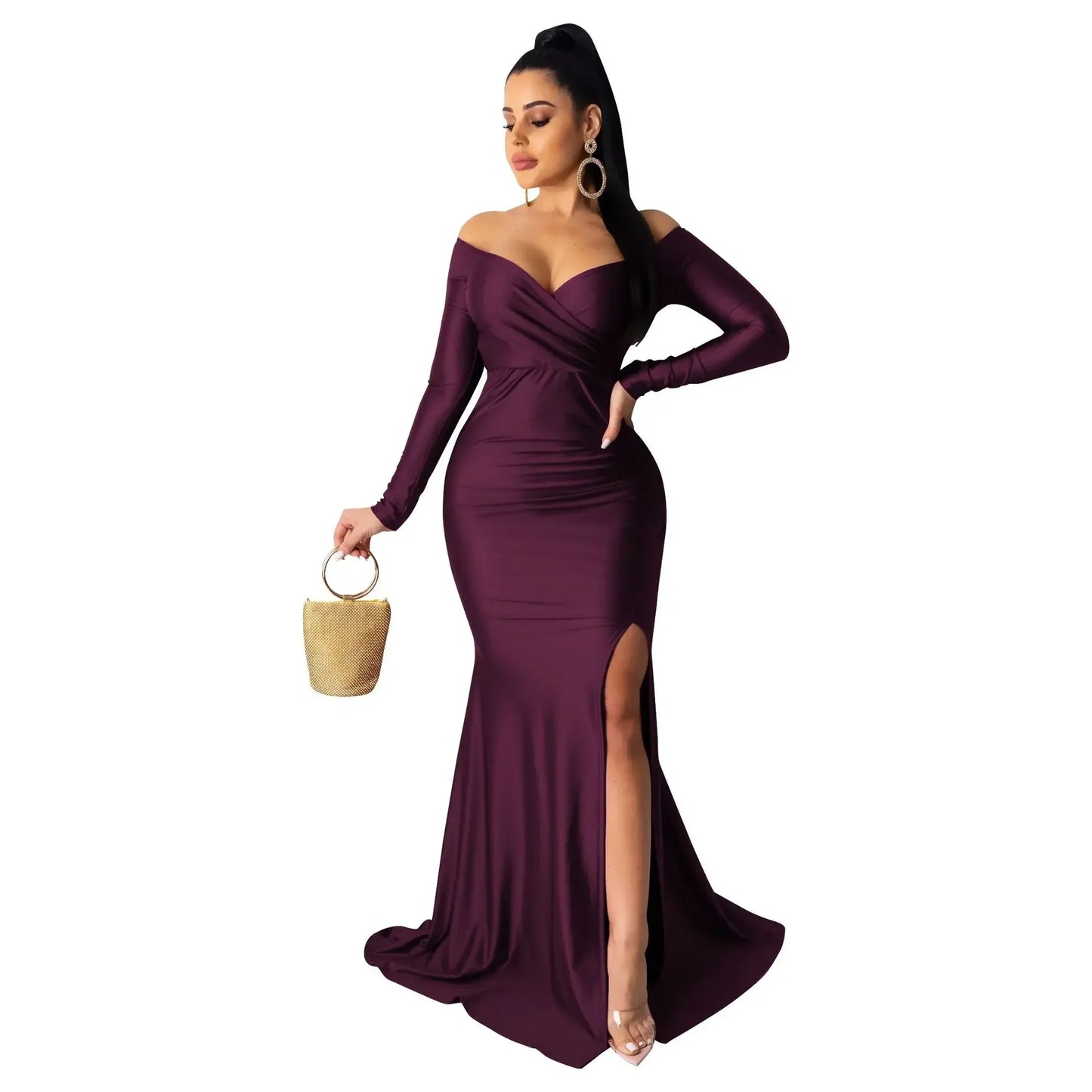 High Slit Maxi Dress