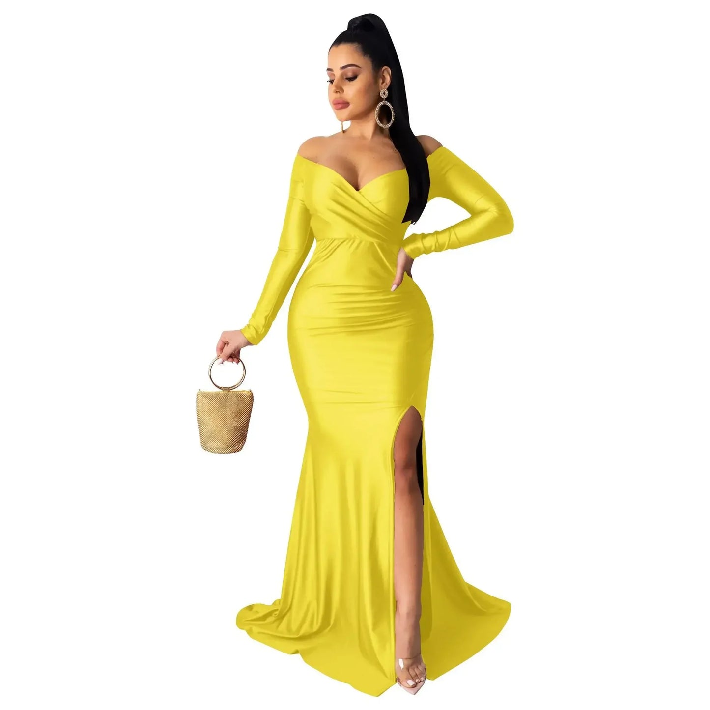 High Slit Maxi Dress