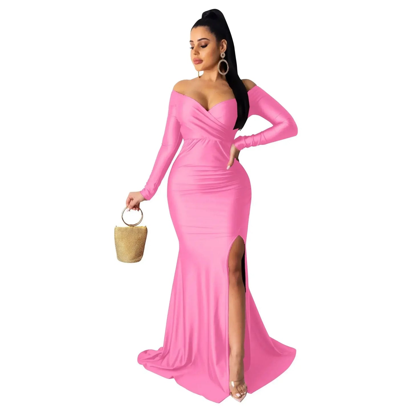 High Slit Maxi Dress