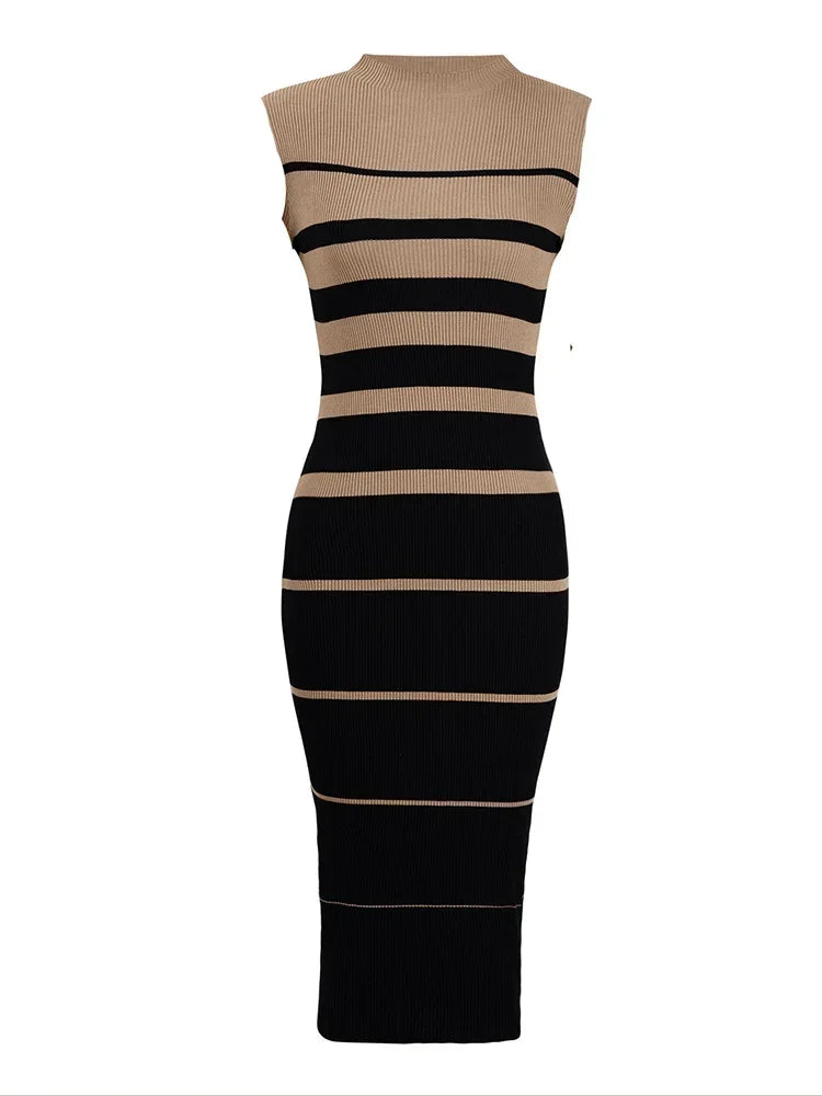 Striped Bodycon Summer Dress