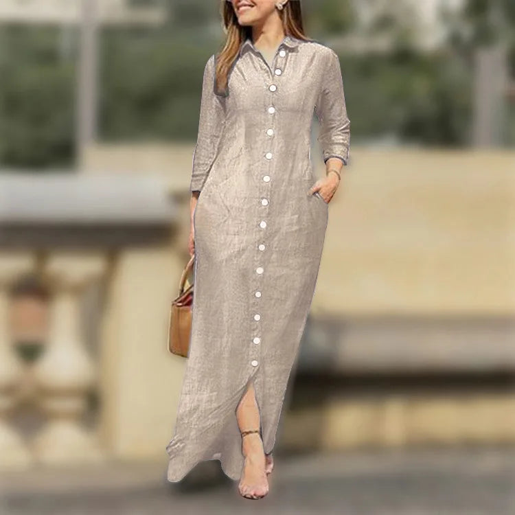 Gaia Button Dress