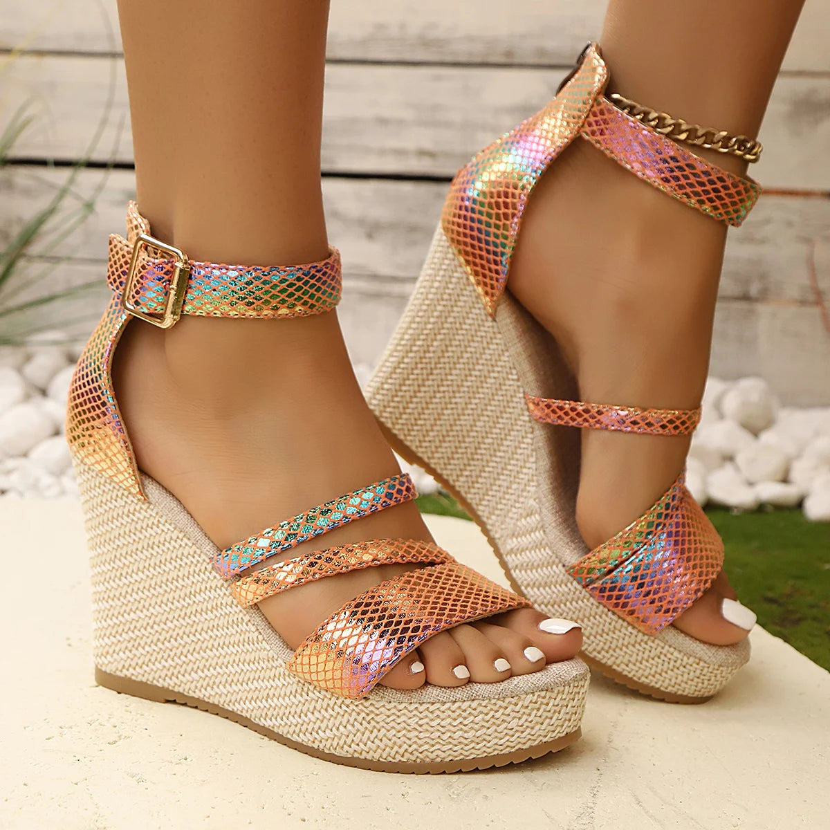 Platform Wedges Espadrille Sandals