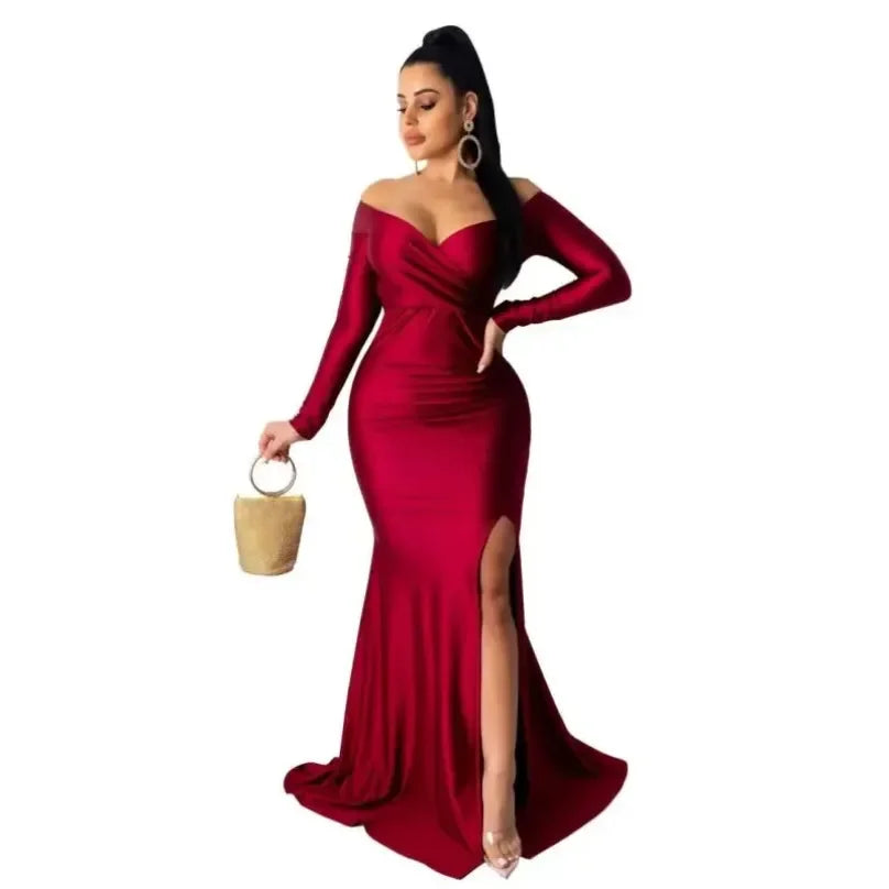 High Slit Maxi Dress