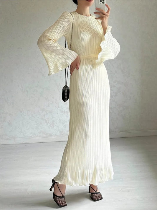 Petal Neutrals Sleeve Dress